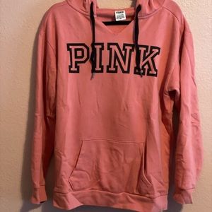 Coral colored PINK hoodie